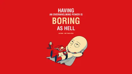 Saitama's Overwhelming Power Quote 5K Wallpaper - free anime wallpaper 5120×2880