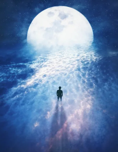 Solitary Dreams Above the Clouds - free wallpaper 3746×4843