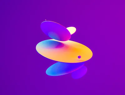 Floating Gradients in Purple Space - free abstract wallpaper 4096×3112