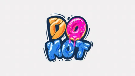 Do Not Doughnut Drippy Graffiti - free nature wallpaper 3840×2160