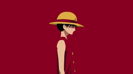 Luffy's Journey - Minimalist One Piece - free wallpaper 8000×4500