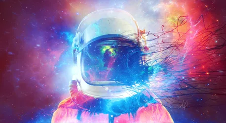 Cosmic Mind Astronaut - free sci-fi wallpaper 5500×3000