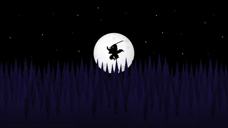 Demon Hunter's Moonlit Quest - free dark wallpaper 3840×2160