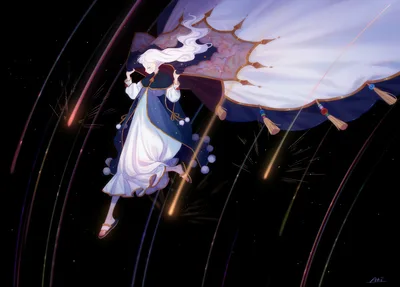 Dreaming Through Starlit Skies - free fantasy wallpaper 5569×3996