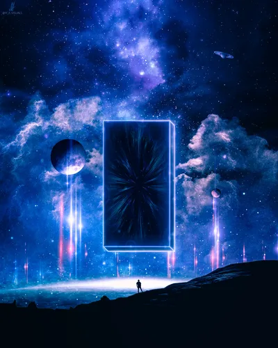 Cosmic Monolith: Gateway to the Stars - free fantasy wallpaper 3840×4800