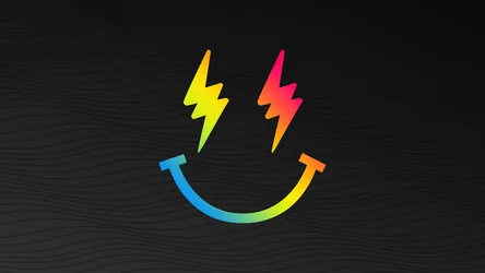Electric Energy Smiley Vibes - free dark wallpaper 3840×2160