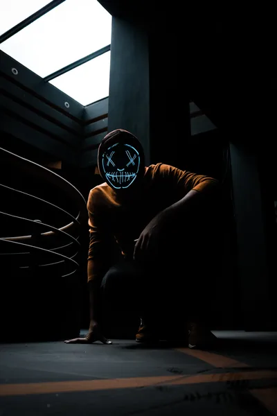Neon Anonymous in the Shadows - free photography wallpaper 3904×5856