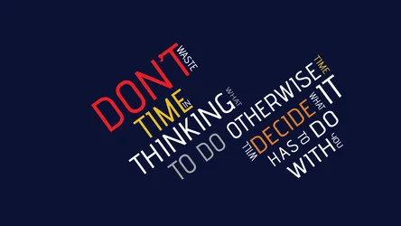Time Is Precious: Inspiring Words Against Dark - free dark wallpaper 3840×2160