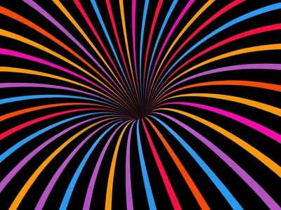 Colorful Ribbon Vortex in 5K - free abstract wallpaper 5120×3833