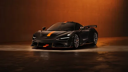 McLaren 765LT Shadow in Amber Light - free wallpaper 11520×6480