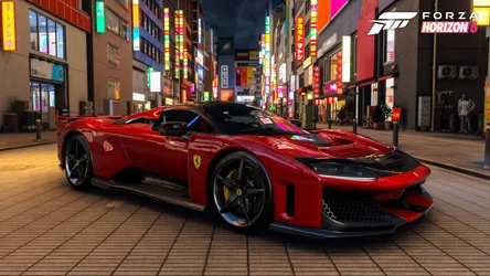 Ferrari F80 Neon Dreams - Forza Horizon 6 - free gaming wallpaper 3840×2160