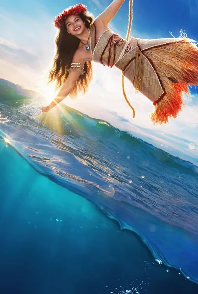 Moana's Ocean Adventure 5K 2026 - free wallpaper 5120×7585