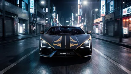 Revuelto Impavido Samurai Night Tokyo Edition - free cars & vehicles wallpaper 5120×2880