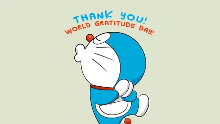 Doraemon's World Gratitude Day Thank You - free nature wallpaper 3840×2160