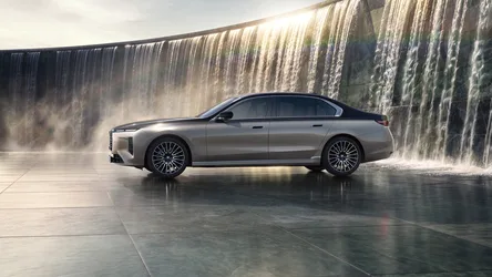 BMW 740i xDrive: Luxury Meets Nature's Power - free cars & vehicles wallpaper 7680×4320