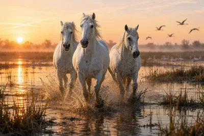 Grass and Sky in the Water - free animals wallpaper 3000×2000