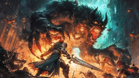Glowing Sword - free gaming wallpaper 4416×2496