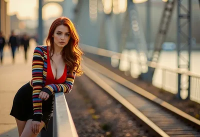 Brown-Haired Woman in a Shirt - free wallpaper 3648×2496
