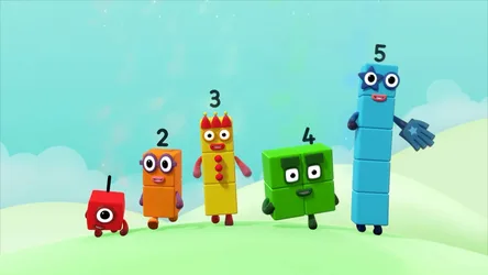 Numberblocks Friends in the Sunny Meadow - free nature wallpaper 1920×1080