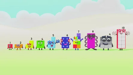 Numberblocks Parade Under the Sky - free nature wallpaper 1920×1080