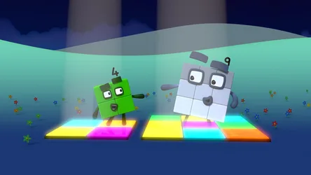 Numberblocks Dancing Under the Night Sky - free technology wallpaper 1920×1080