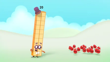 Numberblock Twenty's Sky Day Adventure - free nature wallpaper 1920×1080