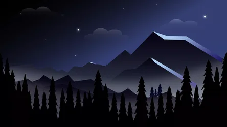 Moonlit Mountain Night Under Starry Skies - free gaming wallpaper 7680×4320