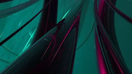 Neon Wings in Aqua Depths - free photography wallpaper 7680×4320