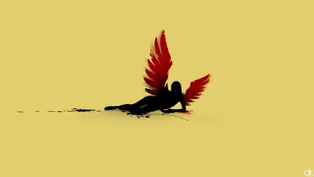 Fallen Angel's Rest - free dark wallpaper 7680×4320