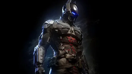 Neon Guardian in the Shadows - free cyberpunk wallpaper 1191×670
