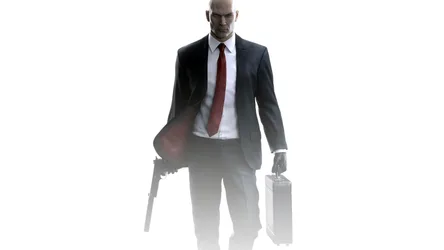 Professional Assassin in Gray Suit and Red Tie - free weapons wallpaper 7680×4320