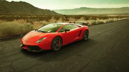Red Sports Car Desert Highway Drive - free cars & vehicles wallpaper 1920×1080