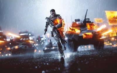 Cyber Soldier in the Rain - free cars & vehicles wallpaper 2880×1800