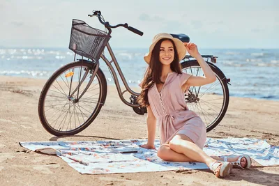 Seated Beauty in a Dress - free wallpaper 6000×4000