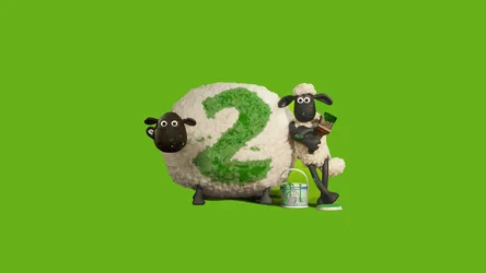 Sheep Green Background: Simple Background - free art & design wallpaper 3840×2160