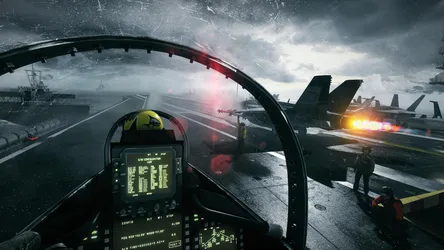 Cockpit Storm: Aircraft Carrier Operations - free wallpaper 3840×2160