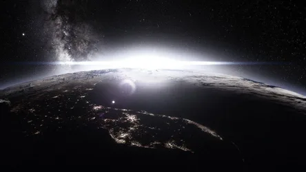 Earth Rising in Cosmic Light - free gaming wallpaper 1191×670