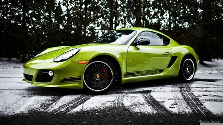 Lime Green Porsche in Winter Shadow - free cars & vehicles wallpaper 3840×2160