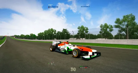 Formula One Racing Glory on Open Track - free wallpaper 4096×2185