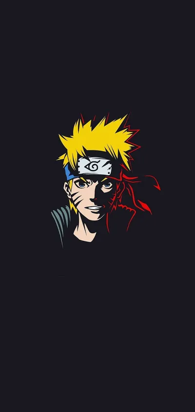 Naruto's Determined Gaze - free dark wallpaper 800×1689