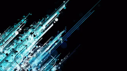 Digital Voyage Through Cosmic Blue - free wallpaper 3840×2160