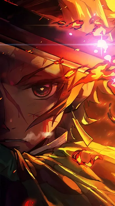 Tanjiro's Flame - Demon Slayer's Resolve - free fantasy wallpaper 800×1422