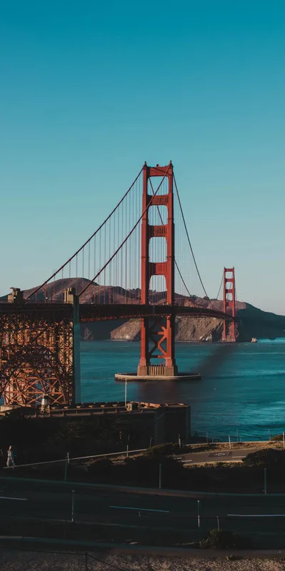 Golden Gate Bridge Under Clear Blue Sky - free wallpaper 1984×3969
