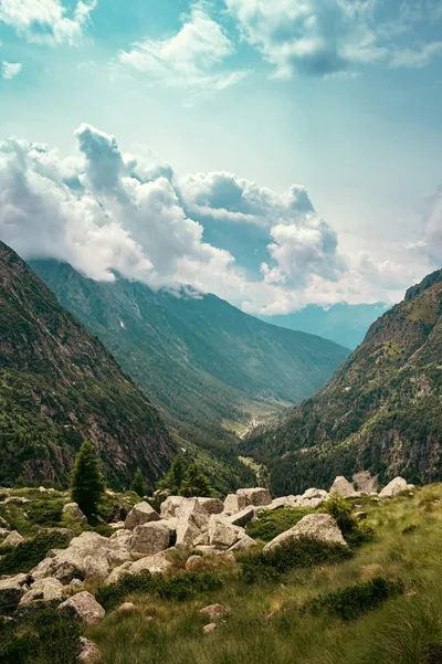 Mountain Valley Under Blue Skies - free gaming wallpaper 3016×4528