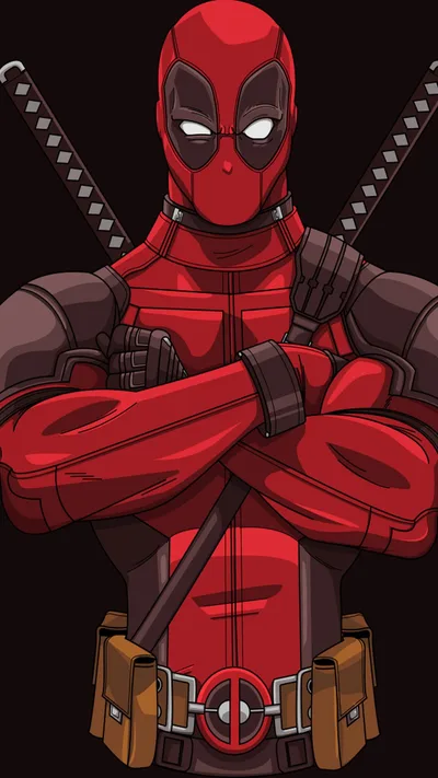 Masked Mercenary: Katanas Crossed - free fantasy wallpaper 1080×1920