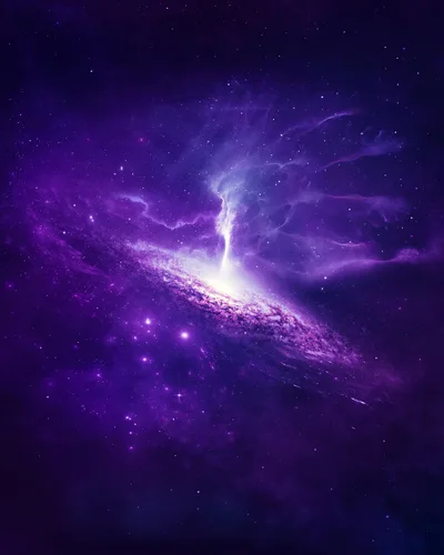 Cosmic Purple Nebula in the Starry Night - free gaming wallpaper 4000×5000