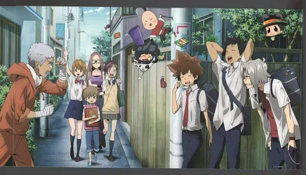 Brown-Haired Group of Women in a School Uniform - free anime wallpaper 4218×2418