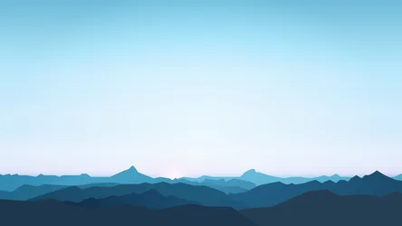 Blue Mountain Horizon at Dawn - free gaming wallpaper 3840×2160
