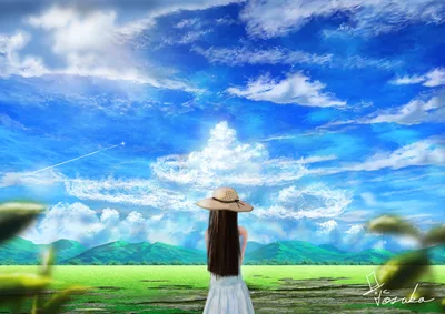 Brown-Haired Girl in a Sundress - free wallpaper 5953×4209