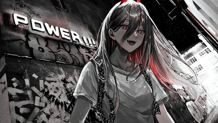 Black-Haired Muse in a Shirt - free cartoons & comics wallpaper 1920×1080